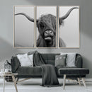 Texas Cow Wall Art Canvas, Texas Longhorn Cattle Canvas by MyGreatCanvas | Canvas Wall Art Prints | Photo Prints & Wall Decor