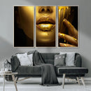 Gold and Women Wall Art Canvas Print by MyGreatCanvas | Canvas Wall Art Prints | Photo Prints & Wall Decor