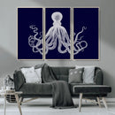 Blue Octopus Wall Art Canvas Print by MyGreatCanvas | Canvas Wall Art Prints | Photo Prints & Wall Decor