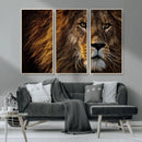 Mighty Lion Wall Art Canvas Print – Majestic Animal Portrait by MyGreatCanvas | Canvas Wall Art Prints | Photo Prints & Wall Decor