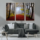 Foggy Forest Wall Art Landscape Canvas Print