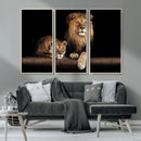 Lion Canvas Wall Art – Majestic Animal Print Artwork for by MyGreatCanvas | Canvas Wall Art Prints | Photo Prints & Wall Decor