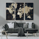 World Map Canvas Print – Detailed Map of the World Wall Art by MyGreatCanvas | Canvas Wall Art Prints | Photo Prints & Wall Decor