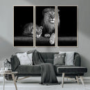 Lion Family Wall Art Canvas Print – Framed Majestic Wildlife by MyGreatCanvas | Canvas Wall Art Prints | Photo Prints & Wall Decor