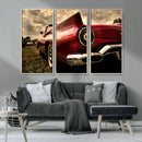 Red Classic Car Wall Art Canvas Print by MyGreatCanvas | Canvas Wall Art Prints | Photo Prints & Wall Decor