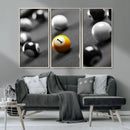 Wall Art Pool Table and Balls Canvas Print by MyGreatCanvas | Canvas Wall Art Prints | Photo Prints & Wall Decor