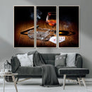 Whiskey Cigar Wall Art Canvas Print Kitchen Wall by MyGreatCanvas | Canvas Wall Art Prints | Photo Prints & Wall Decor