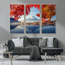 Mount Fuji Canvas Wall Art Japan Autumn Mountain Canvas