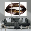 Close Up Lips Wall Art Canvas Print