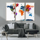 World Map Canvas Print – Detailed Map of the World Wall Art by MyGreatCanvas | Canvas Wall Art Prints | Photo Prints & Wall Decor