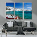 Santorini Wall Art Canvas Print