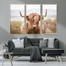 Scottish Serene Highland Cow Canvas Wall Art – Serene