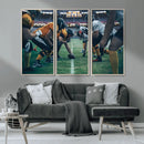 American Football Playing Wall Art Canvas Print by MyGreatCanvas | Canvas Wall Art Prints | Photo Prints & Wall Decor