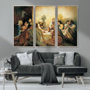 Last Supper Wall Art Canvas Print, Framed Jesus Painting Art