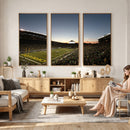 Oregon Ducks Football Team Print - Eugene Autzen Stadium