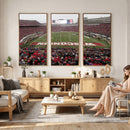 Wisconsin Badgers Team Print Canvas - Madison Camp Randall