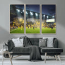 Columbus Crew Stadium Match Triple Canvas Wall Art - Dynamic