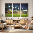 Columbus Crew Stadium Match Triple Canvas Wall Art - Dynamic