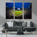 Truist Park Night Game Canvas Art - Atlanta Braves Stadium