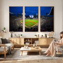 Truist Park Night Game Canvas Art - Atlanta Braves Stadium