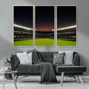 Yankee Stadium Night Game Triple Canvas, Yankee Stadium