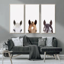 Horse Prints Set, Set of 3 Horse Wall Art, Horses Portraits, by MyGreatCanvas | Canvas Wall Art Prints | Photo Prints & Wall Decor
