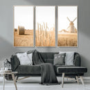 Vintage Farmhouse Triptych Wall Art – Giclée Canvas