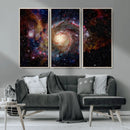 Nebula and Galaxies in Space Wall Art Canvas Print, Spiral