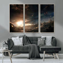 Avengers Planet Wall Art Canvas Print
