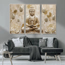 Serene Buddha Wall Art | Yoga Room Decor and Meditation Wall