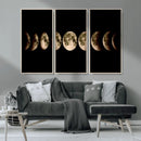 Phases of the Moon Wall Art | Canvas Print for Modern Wall by MyGreatCanvas | Canvas Wall Art Prints | Photo Prints & Wall Decor