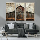 Rustic Barn Wall Art | Farmhouse Wall Decor Canvas Print |