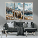 Bear and Baby Bear Wall Art Canvas Print by MyGreatCanvas | Canvas Wall Art Prints | Photo Prints & Wall Decor