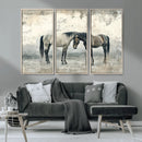 Chines Style Majestic Horses Wall Art | Ready to Hang and