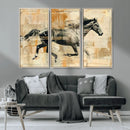 Chines Style Running Horse Western Wall Art | Farmhouse Wall