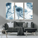 Abstract Jellyfish Canvas Print Wall Art