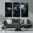 Jellyfish Wall Art Canvas Print, Elegant Wall Decor