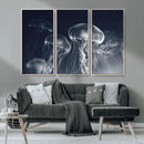 Jellyfish Wall Art Canvas Print, Modern Abstract Jellyfish