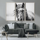 Western Wall Art | Black and White Winter Horse Wall Art | by MyGreatCanvas | Canvas Wall Art Prints | Photo Prints & Wall Decor