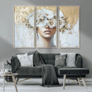 Golden Petal Wall Art - Canvas Print Flower Head Woman by MyGreatCanvas | Canvas Wall Art Prints | Photo Prints & Wall Decor