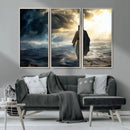 Jesus Walking Water Wall Art – Inspirational Christian