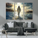 Jesus Walking on Water Wall Art | Canvas Print | Ready to