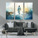 Watercolor Jesus Walking on Water Canvas Print, Christian by MyGreatCanvas | Canvas Wall Art Prints | Photo Prints & Wall Decor