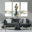 Abstract Jesus Wall Art Canvas Print, Christian Wall Art,