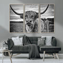 Scottish Highland Cow Canvas Wall Art Farmhouse Decor, by MyGreatCanvas | Canvas Wall Art Prints | Photo Prints & Wall Decor