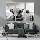 Scottish Highland Cow Wall Art | Rustic Farmhouse Décor |