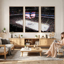 Rogers Place Edmonton Oilers Ice Hockey Stadium Wall Art,