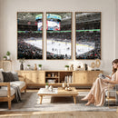 Sharks Arena Blackhawks Sharks Ice Hockey Stadium Wall Art