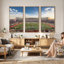 Framed Houston Cougars Football Team Print - Houston TDECU