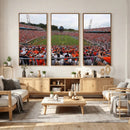 Virginia Cavaliers Football Team Print - Charlottesville Scott Stadium Print Wall Art Canvas by MyGreatCanvas | Canvas Wall Art Prints | Photo Prints & Wall Decor